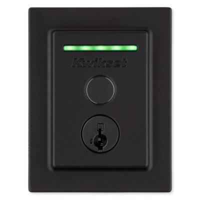 Kwikset Halo Touch Wi-Fi Contemporary Fingerprint Smart Lock, Matte Black